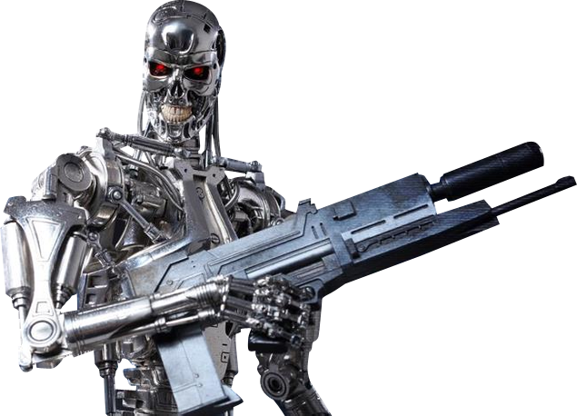 Terminator Big Freaking Gun with transparency Blank Meme Template