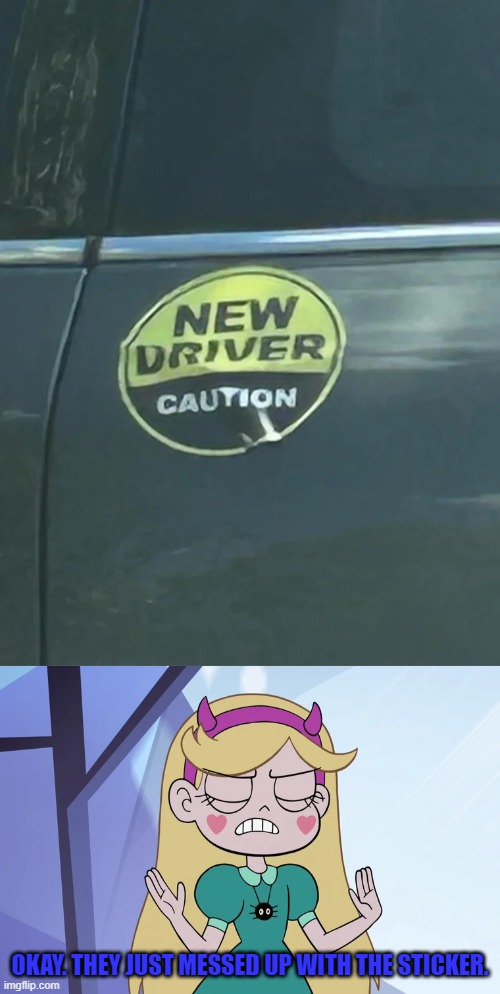 It’s not that hard… | OKAY. THEY JUST MESSED UP WITH THE STICKER. | image tagged in star butterfly 'okay fine',you had one job,star vs the forces of evil,memes | made w/ Imgflip meme maker