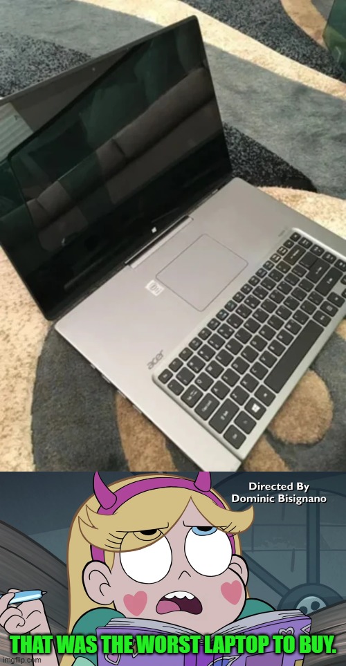That was the Worst Laptop to Buy. | THAT WAS THE WORST LAPTOP TO BUY. | image tagged in star butterfly,you had one job,star vs the forces of evil,memes | made w/ Imgflip meme maker