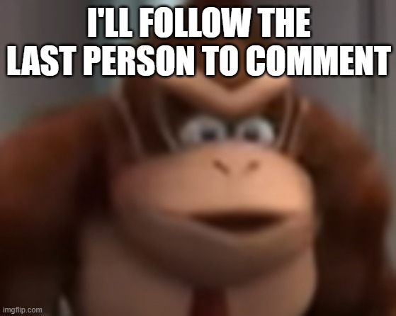 kinkey dong | I'LL FOLLOW THE LAST PERSON TO COMMENT | image tagged in kinkey dong | made w/ Imgflip meme maker