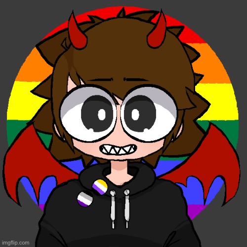 my hair has much volume | image tagged in chibi picrew,chibi character maker,lgbtq | made w/ Imgflip meme maker