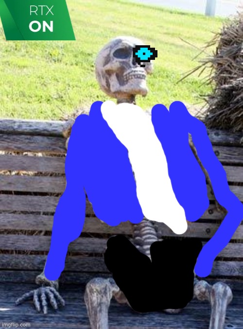 Sans undertale in real life | image tagged in memes,waiting skeleton | made w/ Imgflip meme maker