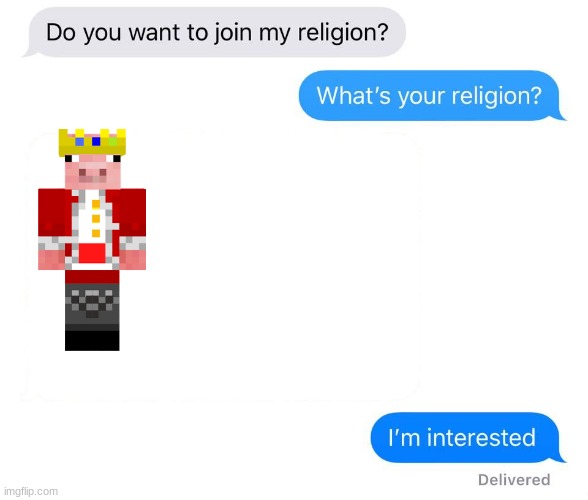 whats your religion | image tagged in whats your religion,technoblade | made w/ Imgflip meme maker