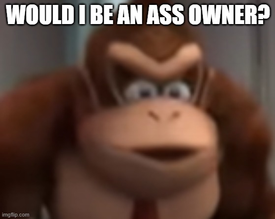 kinkey dong | WOULD I BE AN ASS OWNER? | image tagged in kinkey dong | made w/ Imgflip meme maker