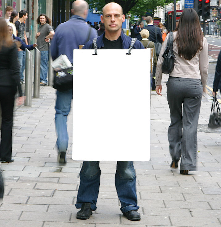 Human Billboard Blank Meme Template