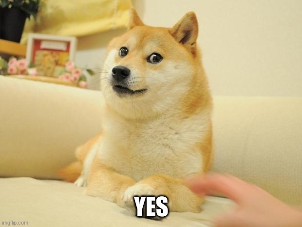 Doge 2 Meme | YES | image tagged in memes,doge 2 | made w/ Imgflip meme maker