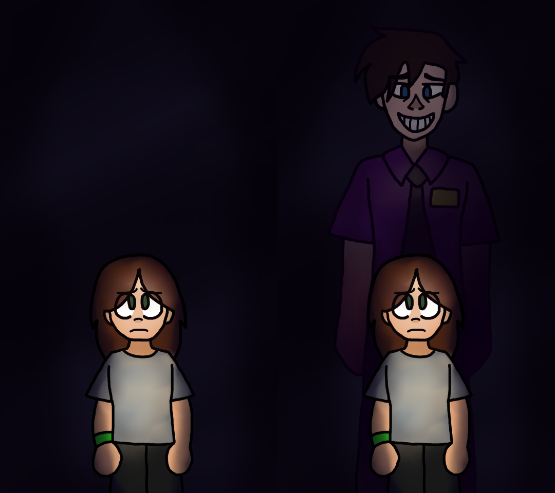 High Quality William Afton Behind Charlie Blank Meme Template