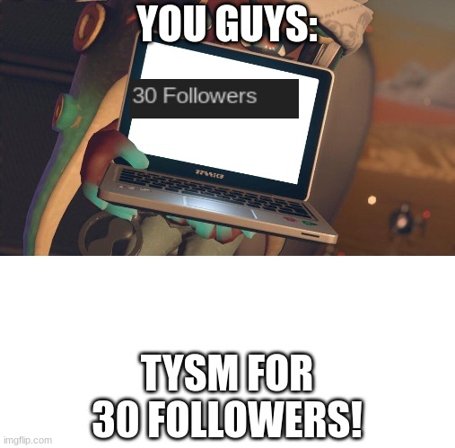 TYSM! | YOU GUYS:; TYSM FOR 30 FOLLOWERS! | image tagged in plan | made w/ Imgflip meme maker