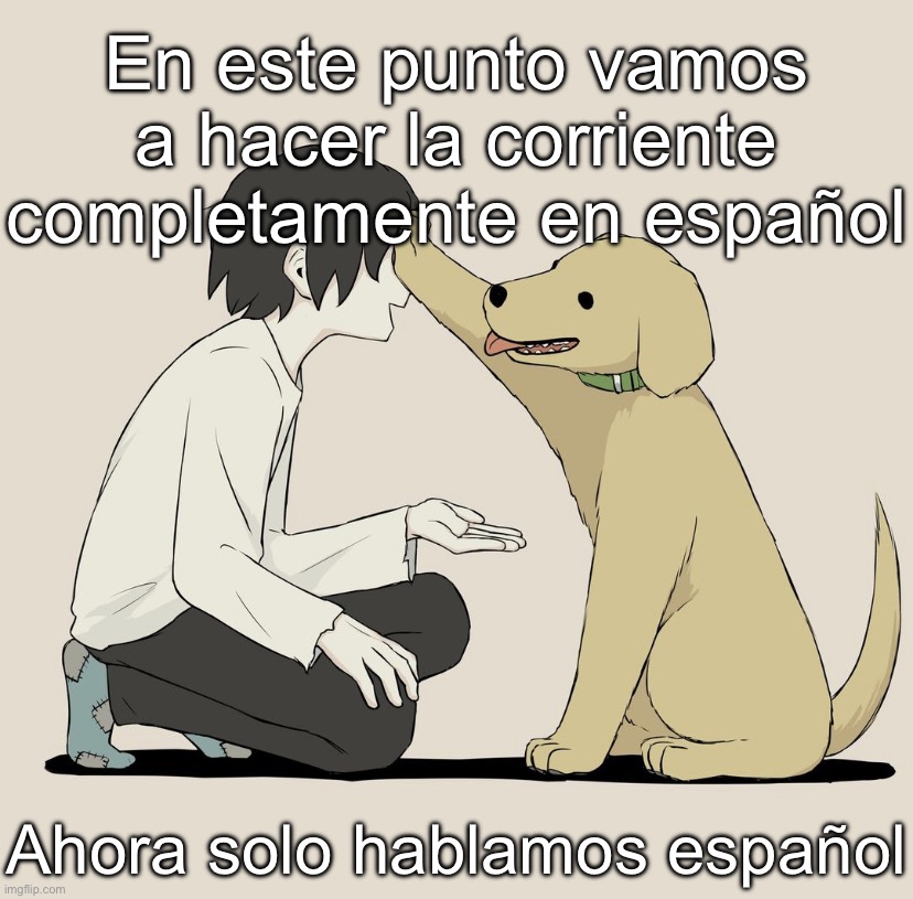 Avogado6 | En este punto vamos a hacer la corriente completamente en español; Ahora solo hablamos español | image tagged in avogado6 | made w/ Imgflip meme maker