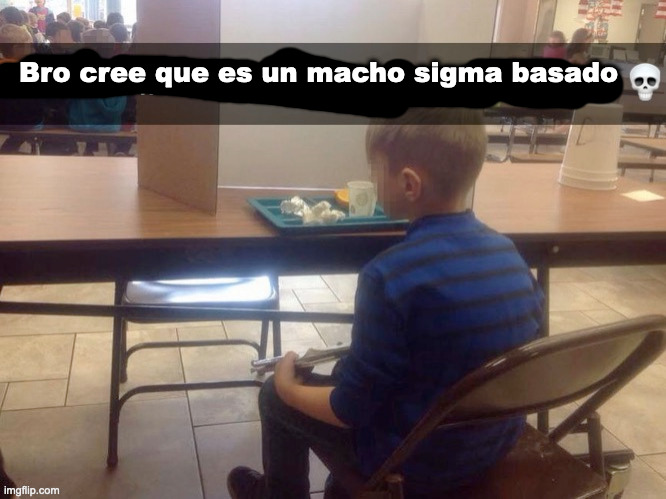 el no es sigma | Bro cree que es un macho sigma basado | made w/ Imgflip meme maker
