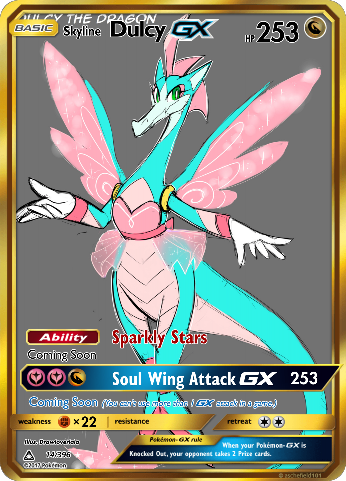 High Quality Skyline Dulcy the Dragon GX Blank Meme Template