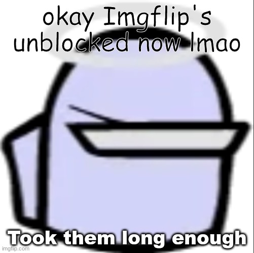 White Impostor (Icon) | okay Imgflip's unblocked now lmao; Took them long enough | image tagged in white impostor icon | made w/ Imgflip meme maker