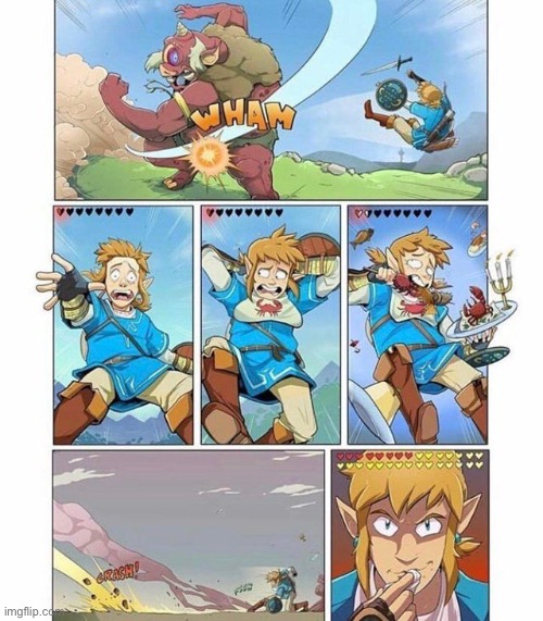 #985 | image tagged in botw,the legend of zelda breath of the wild,video games,food,funny,comics | made w/ Imgflip meme maker