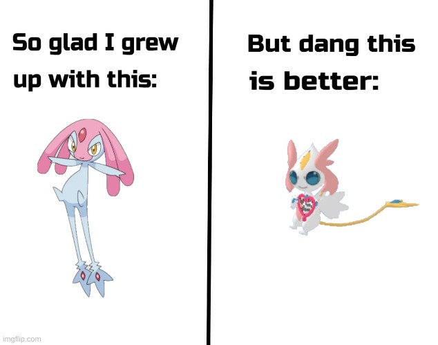 ngl it does look better | image tagged in loomian legacy,pokemon | made w/ Imgflip meme maker