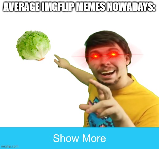 true though | AVERAGE IMGFLIP MEMES NOWADAYS: | image tagged in blank white template,funny,memes,average,imgflip,if you read this tag you are cursed | made w/ Imgflip meme maker