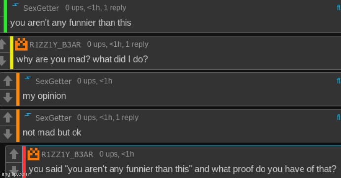 proof of my opinion | made w/ Imgflip meme maker