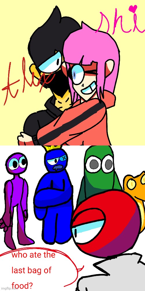 Random drawings I had | made w/ Imgflip meme maker