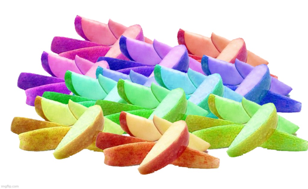 multi-coloured apples | made w/ Imgflip meme maker