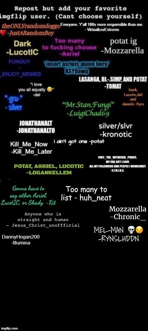 DannyHogan200
-Illumina | made w/ Imgflip meme maker
