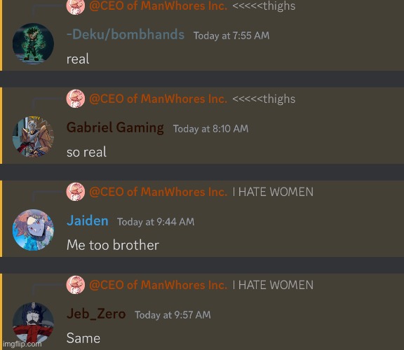 Average Day in MSMG discord | made w/ Imgflip meme maker