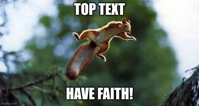 have faith | TOP TEXT HAVE FAITH! | image tagged in have faith | made w/ Imgflip meme maker