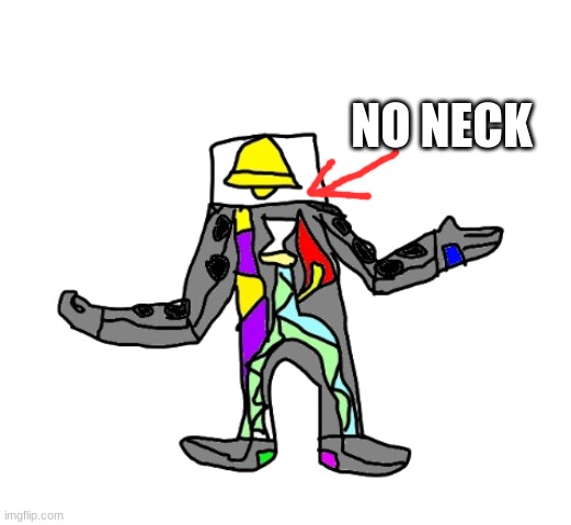 Beldum | NO NECK | image tagged in beldum | made w/ Imgflip meme maker