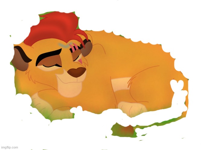 Kion in hibernation | image tagged in a mentally sick piece of garbage | made w/ Imgflip meme maker