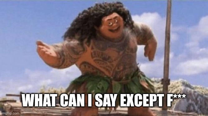 What Can I Say Except X? | WHAT CAN I SAY EXCEPT F*** | image tagged in what can i say except x | made w/ Imgflip meme maker