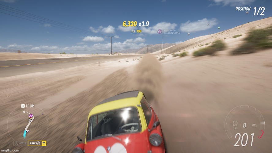 Dumbass McLaren lost to my Isetta | image tagged in forza horizon 5 | made w/ Imgflip meme maker