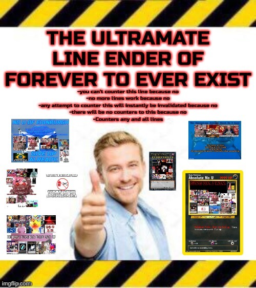 tomfoolery | image tagged in ultramate line ender | made w/ Imgflip meme maker