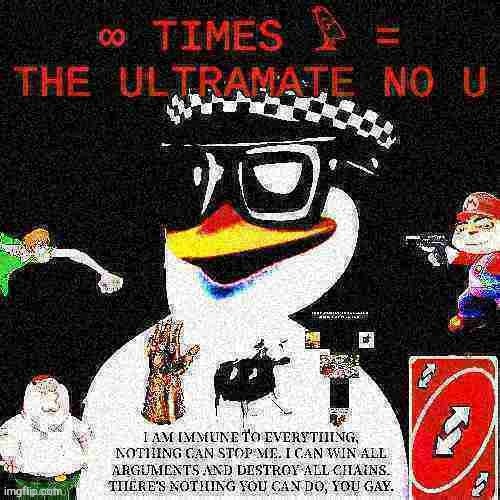 THE ultramate no u Blank Meme Template