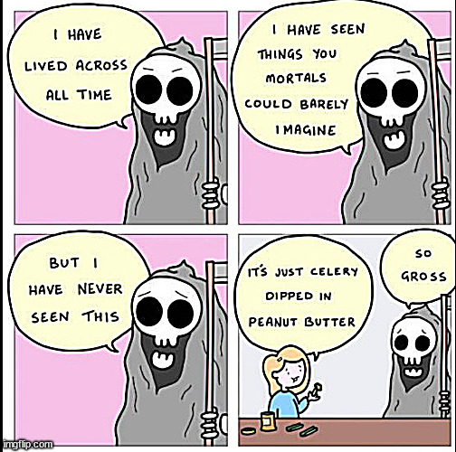 Little Sally redirects Death | image tagged in memes,funner,middle school | made w/ Imgflip meme maker