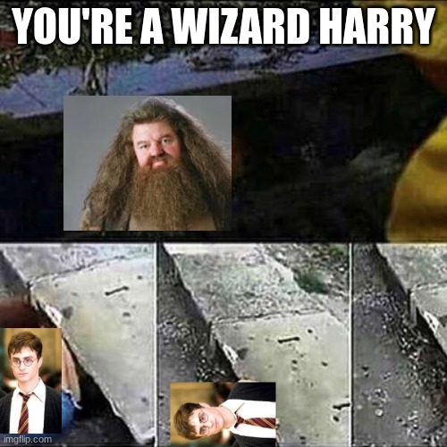 The sewers are Hogwarts | YOU'RE A WIZARD HARRY | image tagged in it clown sewers | made w/ Imgflip meme maker