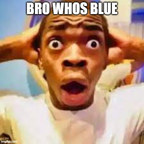 FR ONG?!?!? | BRO WHOS BLUE | image tagged in fr ong | made w/ Imgflip meme maker