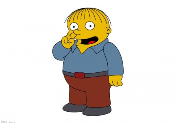 The Simpsons Ralph Wiggum Picking His Nose | image tagged in the simpsons ralph wiggum picking his nose | made w/ Imgflip meme maker