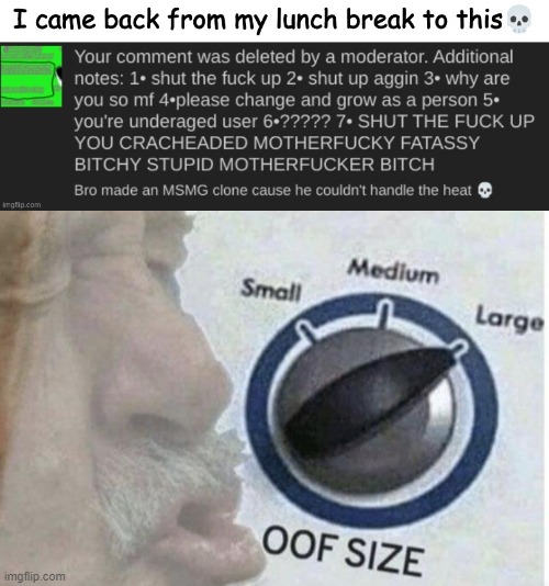 Big oof. | image tagged in oof size large,imgflip,imgflip users | made w/ Imgflip meme maker