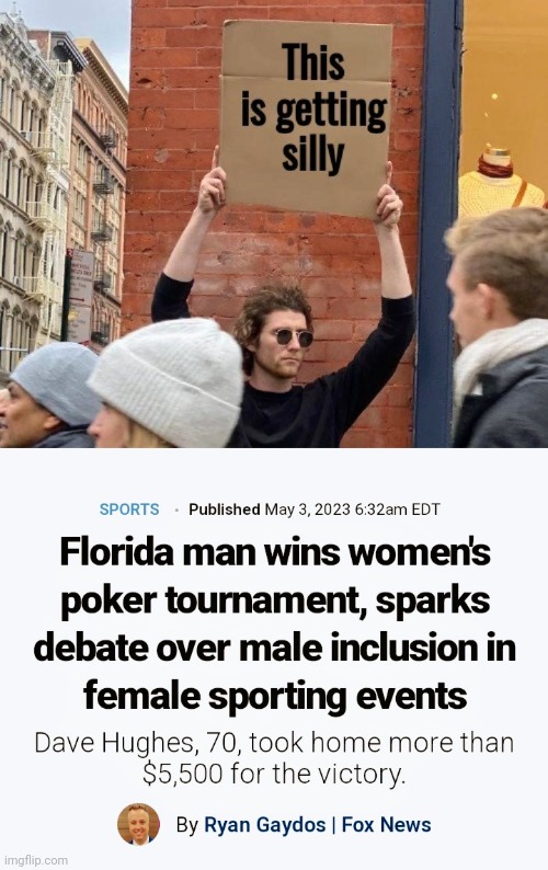 Just looking for trouble | image tagged in poker face,male privilege,female logic,winner,loser,death battle | made w/ Imgflip meme maker