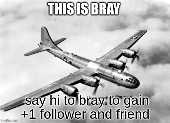 make friend by saying hi in the comments | THIS IS BRAY; say hi to bray to gain +1 follower and friend | image tagged in here comes the sun dodododo b29,msmg,dank memes,dark humor,friends,oh wow are you actually reading these tags | made w/ Imgflip meme maker