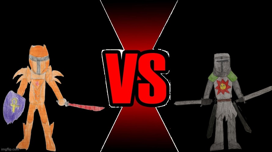 Xander versus Solis from Astora. The first round of the tournament of honor | image tagged in versus | made w/ Imgflip meme maker