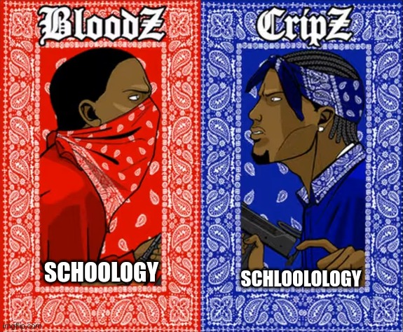 people say it both ways which one are you | SCHLOOLOLOGY; SCHOOLOGY | image tagged in which side are you on | made w/ Imgflip meme maker