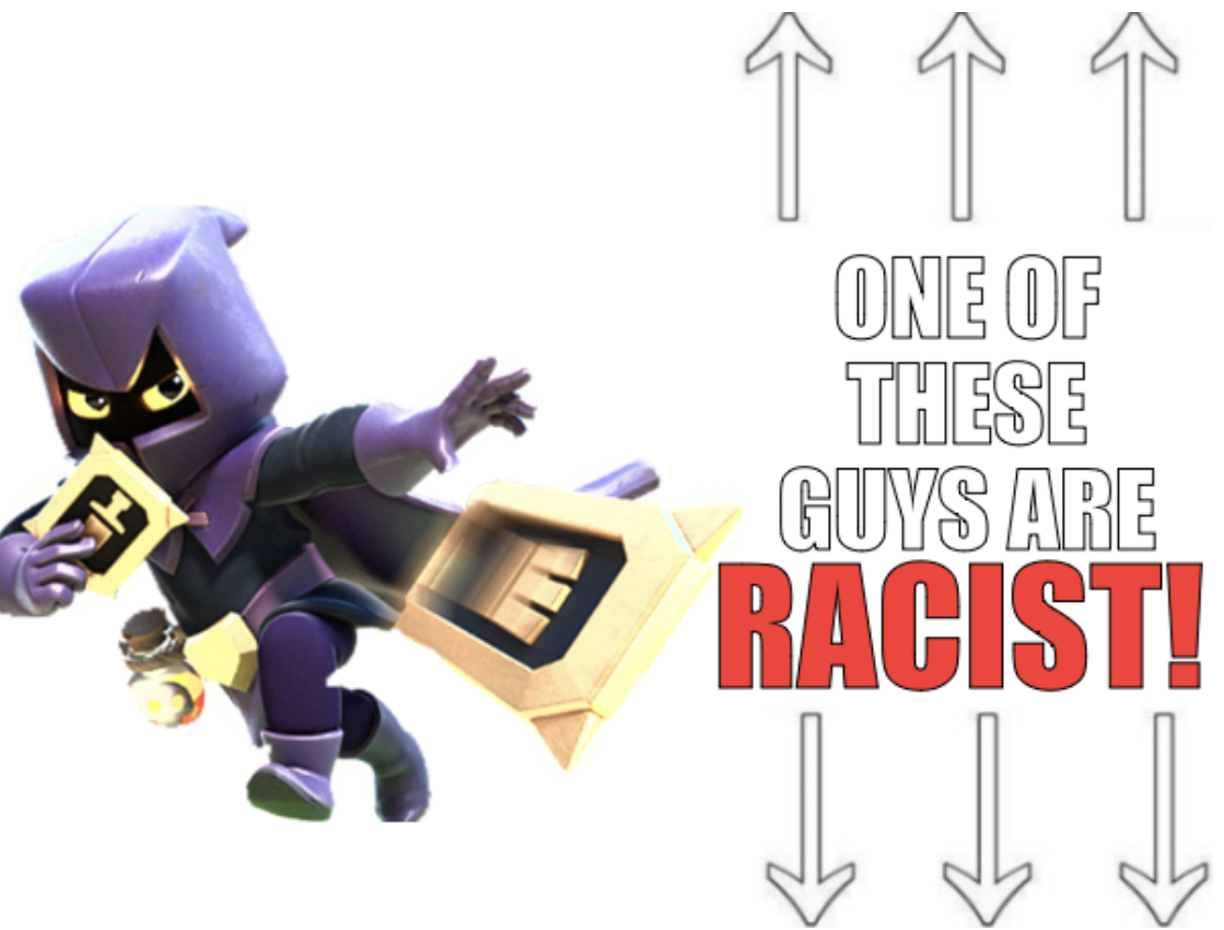 High Quality One of these guys are racist Blank Meme Template