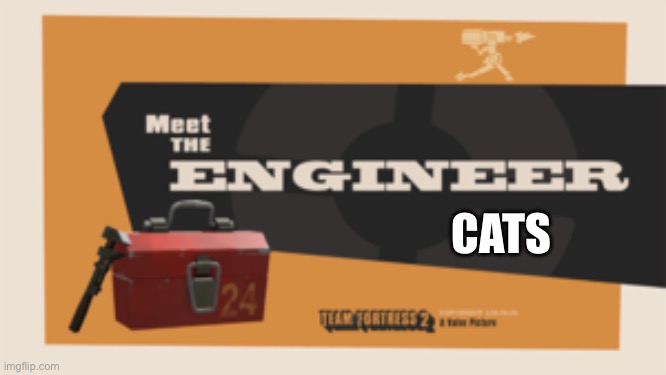 meet the engineer | CATS | image tagged in meet the engineer | made w/ Imgflip meme maker