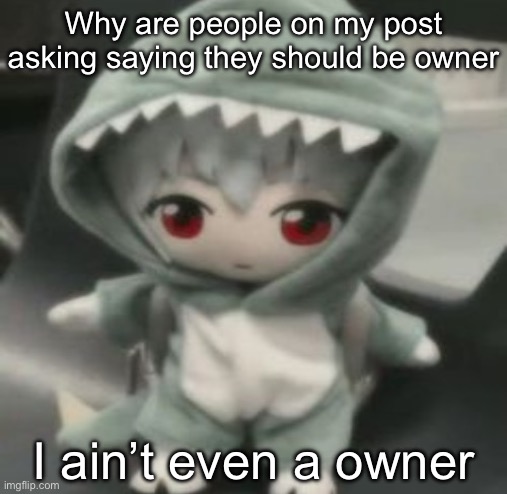 rei | Why are people on my post asking saying they should be owner; I ain’t even a owner | image tagged in rei | made w/ Imgflip meme maker