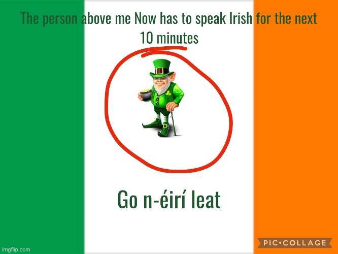 Let’s see who can speak Irish. (If you can’t, your a cunús) | made w/ Imgflip meme maker