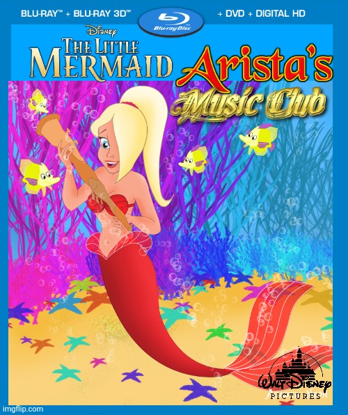ARISTA GETS HER OWN MOVIE! | image tagged in the little mermaid,disney,dvd,movies | made w/ Imgflip meme maker