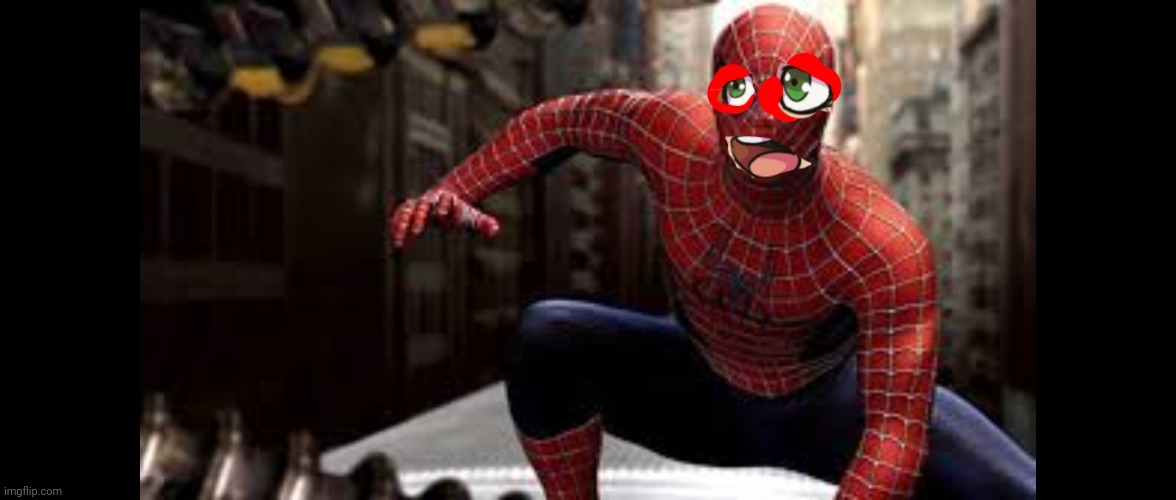 Spider-Man but elizabeth | image tagged in spider-man | made w/ Imgflip meme maker