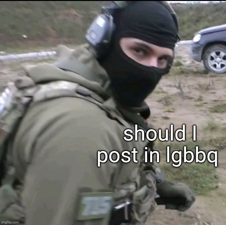 . | should I post in lgbbq | made w/ Imgflip meme maker