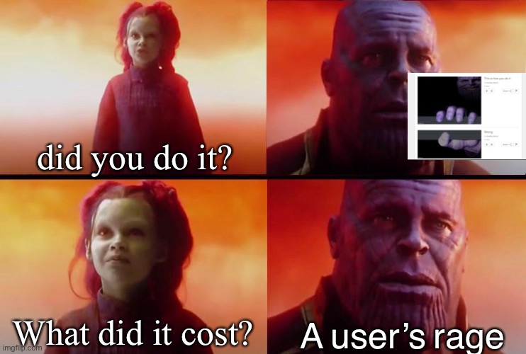 What did it cost? | did you do it? A user’s rage; What did it cost? | image tagged in what did it cost | made w/ Imgflip meme maker