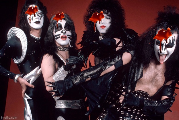 KISS birthday | image tagged in kiss birthday | made w/ Imgflip meme maker