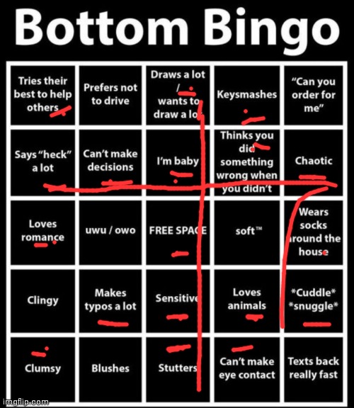 Double bingooo | image tagged in bottom bingo | made w/ Imgflip meme maker